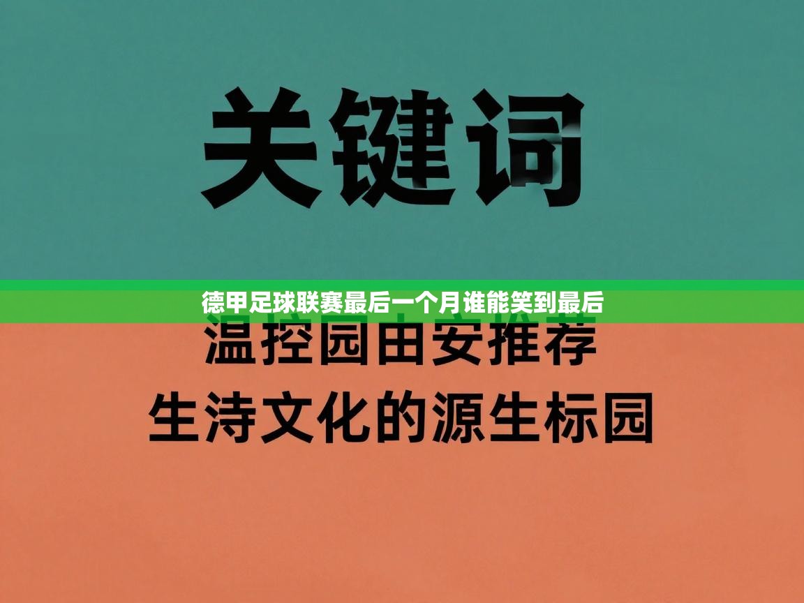 德甲足球联赛最后一个月谁能笑到最后  第1张